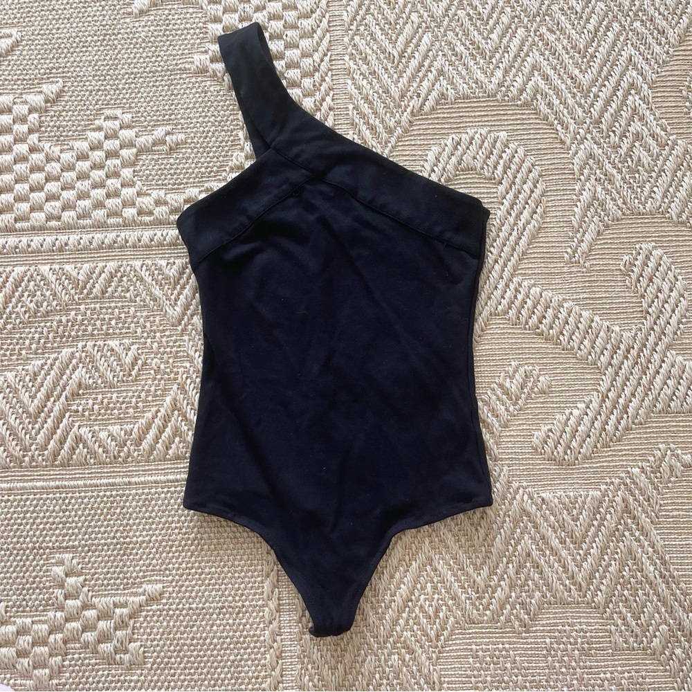 NBD One Shoulder Bodysuit Top Women’s size XS Black